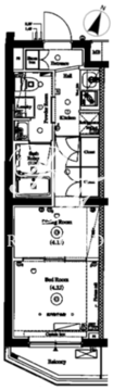 アークマーク三軒茶屋 204 間取り図