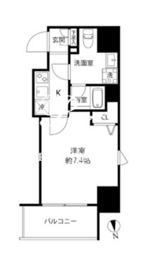 プレール・ドゥーク浅草橋 701 間取り図