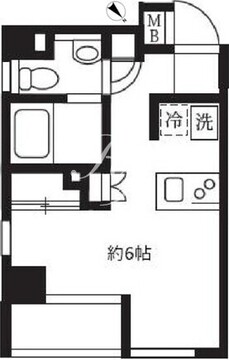 ガーデン代々木八幡 209 間取り図