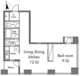 レジディアタワー麻布十番 503 間取り図