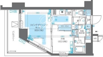 ズーム神宮前 703 間取り図