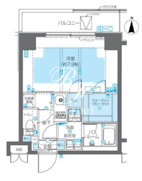 ズーム神宮前 1105 間取り図