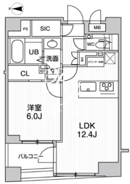 シーズンフラッツ日本橋人形町プレミア 903 間取り図