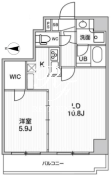 ジェノヴィア南千住2スカイガーデン 603 間取り図