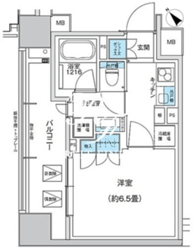 ザ・パークハウス浅草橋タワーレジデンス 510 間取り図