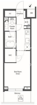 コンフォリア東陽町 612 間取り図