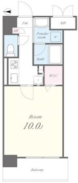 ウェルスコート錦糸町 404 間取り図