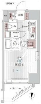 エステムコート亀戸東京イースト 804 間取り図