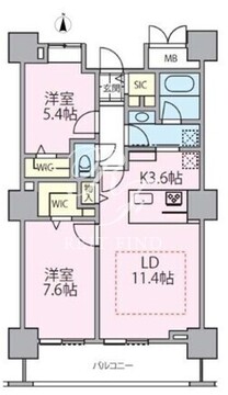 ロイヤルパークスタワー南千住 2509 間取り図