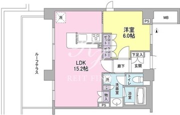 アンビエンテ経堂 610 間取り図