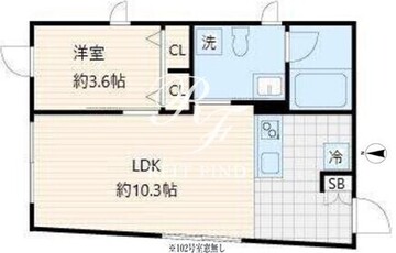 フレア上落合 202 間取り図