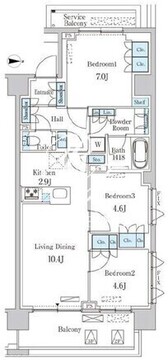 オアーゼ池上テラス 312 間取り図