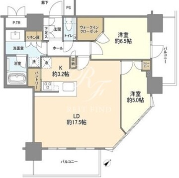 ザ・タワー十条 801 間取り図