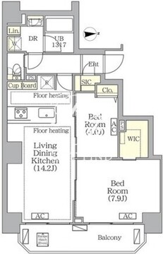 ブリックレジデンス南青山 1303 間取り図