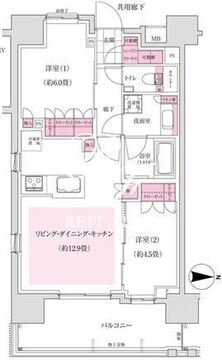 ディームス木場 903 間取り図