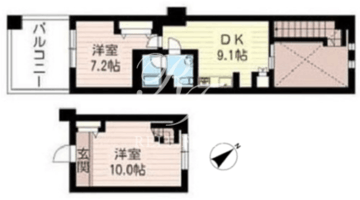 レジデンスシャルマン月島 431 間取り図