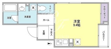 ソレーユ四谷三丁目 301 間取り図