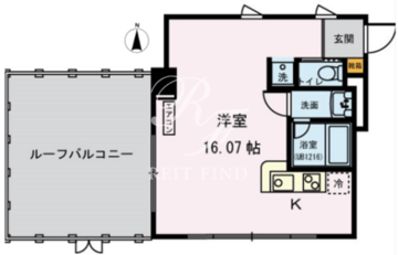 パルク北参道 403 間取り図