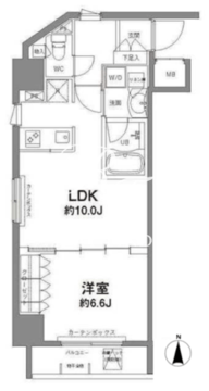 コンフォリア新宿御苑2 401 間取り図