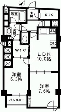 アーバンパーク代官山 205 間取り図