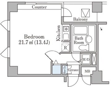 代官山ハイツ 807 間取り図