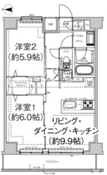 エルフォルテ東日暮里 202 間取り図