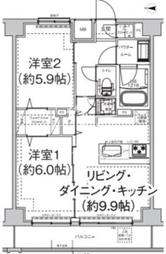 エルフォルテ東日暮里 203 間取り図