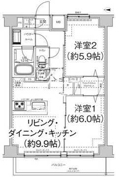 エルフォルテ東日暮里 604 間取り図