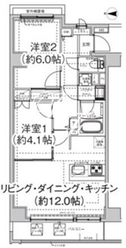 エルフォルテ東日暮里 301 間取り図