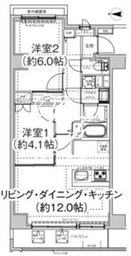 エルフォルテ東日暮里 501 間取り図