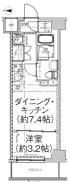 エルフォルテ東日暮里 303 間取り図