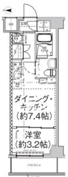 エルフォルテ東日暮里 503 間取り図