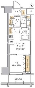 リビオメゾン東池袋 204 間取り図