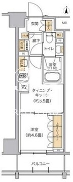 リビオメゾン東池袋 804 間取り図