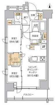 リビオメゾン東池袋 205 間取り図