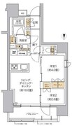 リビオメゾン東池袋 602 間取り図