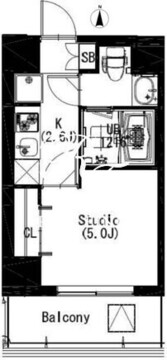 エスティメゾン戸越 304 間取り図