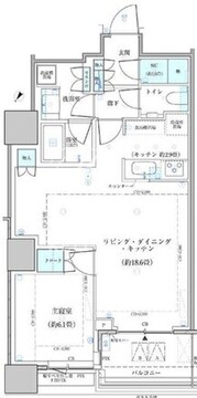 パークタワー勝どき S-1215 間取り図