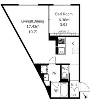 クリアル学芸大学 101 間取り図