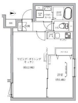 ベルシードステアー目黒武蔵小山 104 間取り図