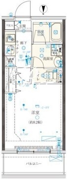 クレイシア門前仲町 1202 間取り図