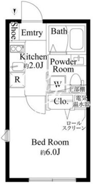 カーサピアッツァ亀戸 202 間取り図