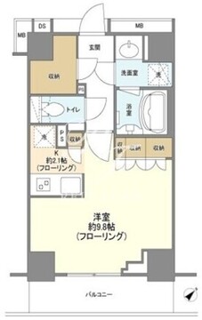 コスモリード市ヶ谷払方町 202 間取り図