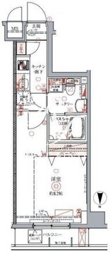 クレヴィスタ豊洲ベイサイド 202 間取り図