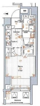 プレミアムキューブG四谷左門町 902 間取り図