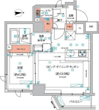 ハーモニーレジデンス東京羽田スカイブリッジ 310 間取り図