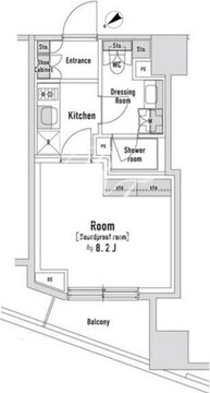 TRACK八丁堀 302 間取り図