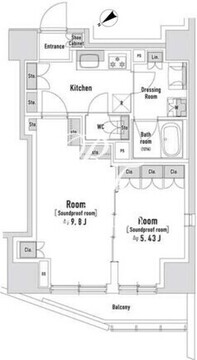 TRACK八丁堀 503 間取り図