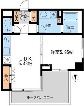 レジデンス白金コローレ 308 間取り図