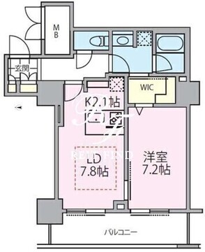 ロイヤルパークスタワー南千住 1407 間取り図